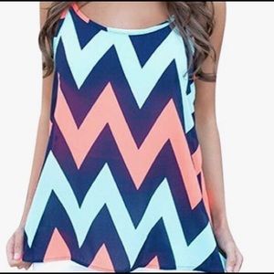 NWOT Chevron Tank Top